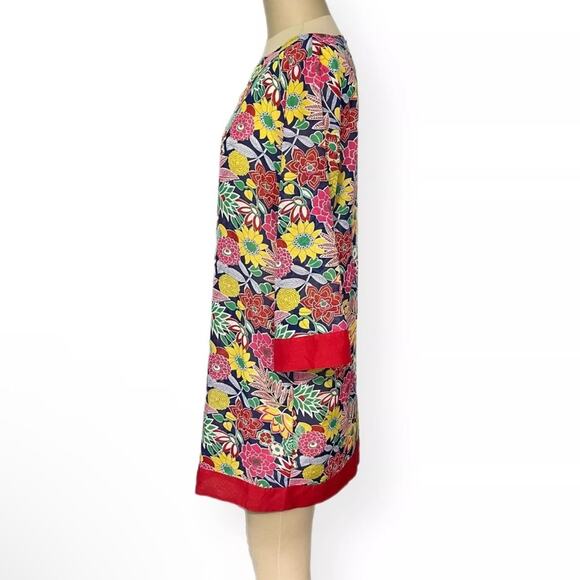 Talbots Floral Sheer Tunic Dress Cover-Up – Size Large Resort Beach Vaca Wear - Picture 3 of 8